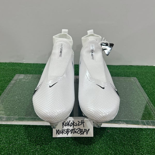 Nike Vapor Edge Pro 360 D Football Cleats White Size 11 CZ5574-100 Detachable