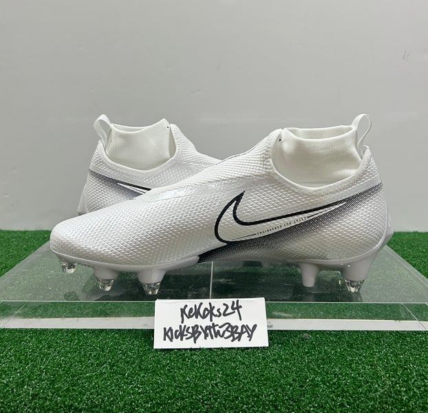 Nike Vapor Edge Pro 360 D Football Cleats White Size 11 CZ5574-100 Detachable
