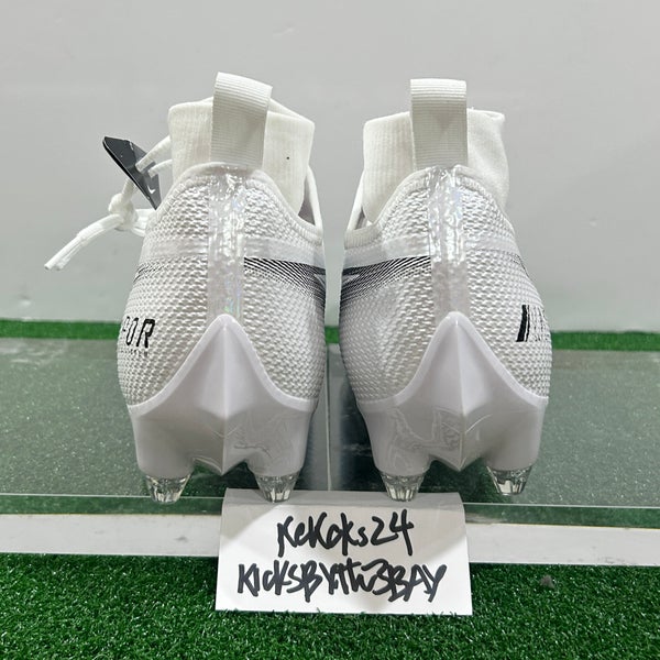 Nike Vapor Edge Pro 360 D Football Cleats White Size 11 CZ5574-100 Detachable