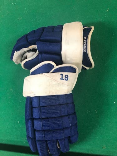Tomas Plekanec Game Used Leafs Playoffs Sherwood Gloves 13" Pro Stock