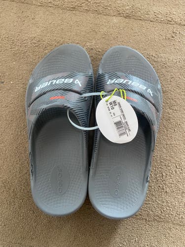 New Bauer Oofos sports slides size 8