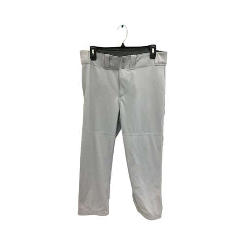 Used Mizuno Womens Lg Grey Softball Pants Softball Bottoms