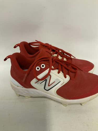 Used New Balance Red Youth 06.5 Baseball And Softball Cleats