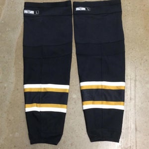 USED Reebok Edge Pro Stock Hockey Socks Dallas Stars Black, Gold