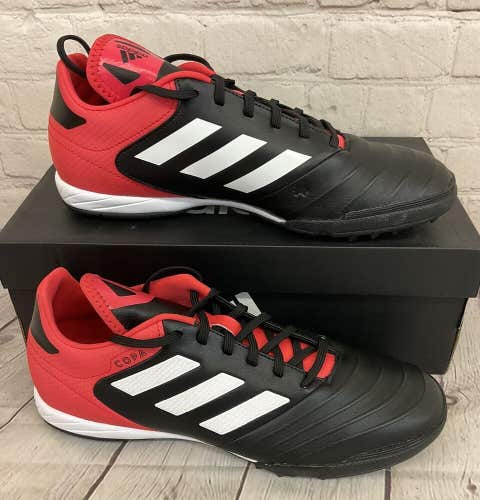 Adidas CP9022 Copa Tango 18.3 TF Men's Soccer Cleats Black White Red US Size 7.5
