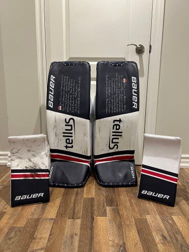 Pro Stock Bauer Mach Goalie Full Set (two Blockers Only)
