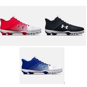 Under Armour Boys' UA Leadoff Mid RM Jr. Baseball/Softball Molded Cleats