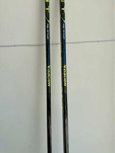 2 Pack Senior Bauer Ag5nt Left Hockey Sticks - P92 87 Flex