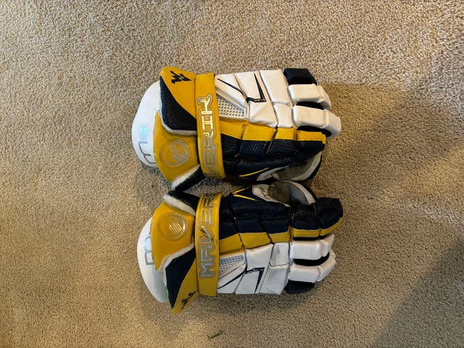 Used  Maverik 13" M4 Lacrosse Gloves