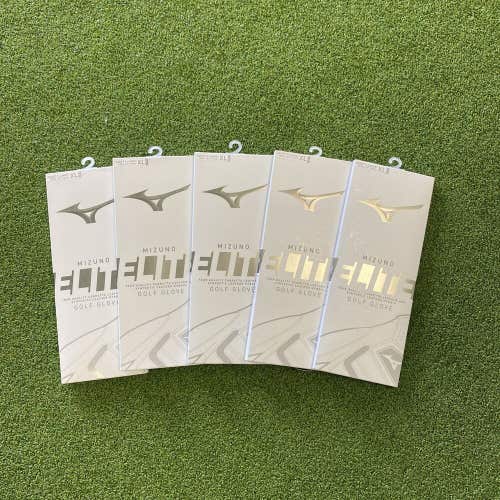 New Mizuno Elite Golf Gloves LH Cadet XL 5 Pack
