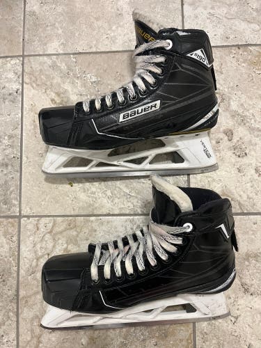 Used Senior Bauer Extra Wide Width 8 Supreme S190 Hockey Goalie Skates