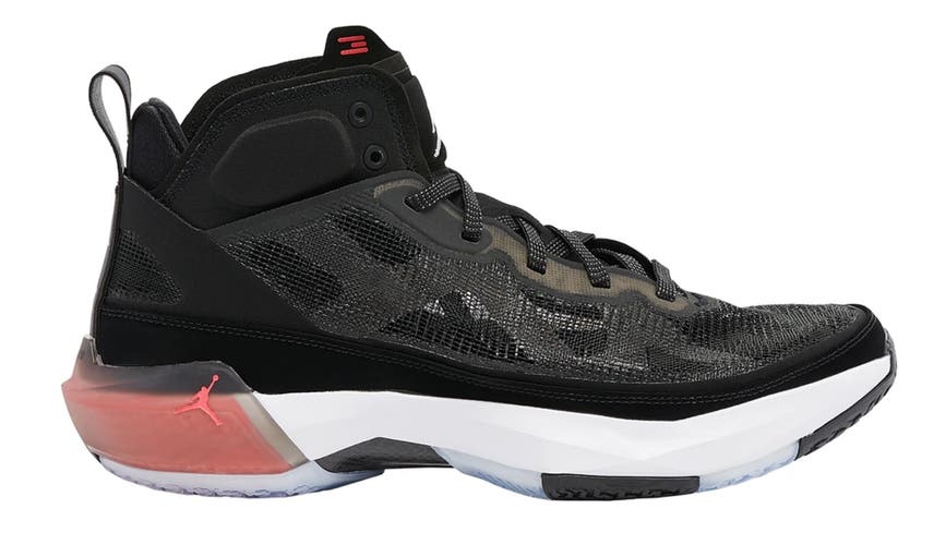 Air Jordan 37 XXXVII Basketball Shoes Black/Hot Punch 12