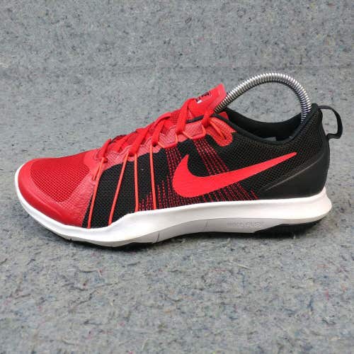 Nike Flex Train Aver Mens 7.5 Shoes Low Top Trainers Red Black 831568-100