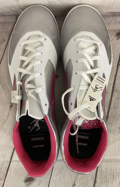 Adidas F50 TRX FG Women's Soccer Cleats Metallic Silver Bright Pink Black US 10