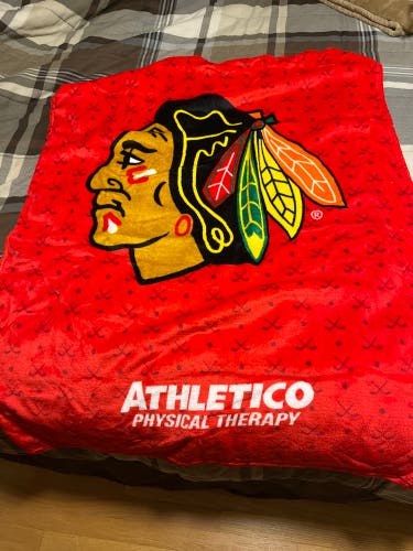 Smaller Chicago Blackhawks blanket