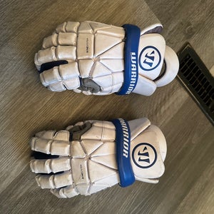 Used  Warrior Medium Evo Lacrosse Gloves
