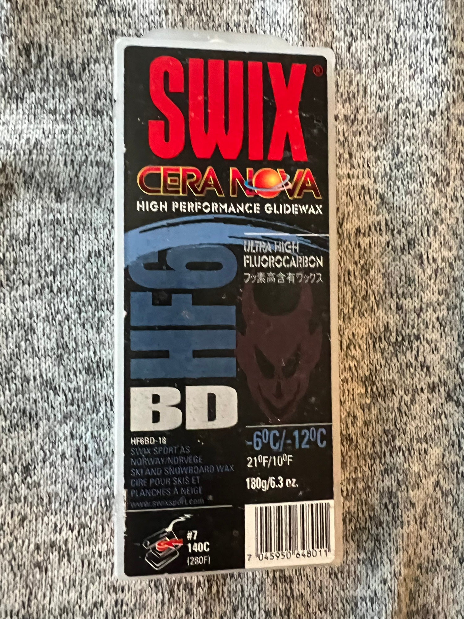 スウィックス ＨＦ6 スウィックス HF6 Swix HF6BW High Fluoro Ski Wax - Descend