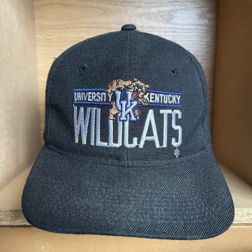 Vintage 90s University Of Kentucky Wildcats NCAA YoungAn Snapback Hat Cap RARE
