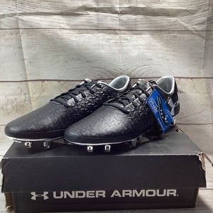 UA Magnetico Pro FG 3022493 001 Soccer Cleats Men's Size  10 Black and Silver