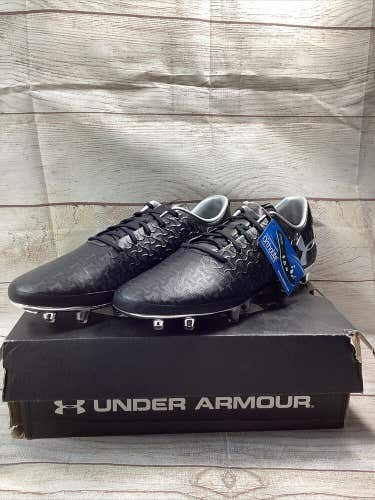 UA Magnetico Pro FG 3022493 001 Soccer Cleats Men's Size  10 Black and Silver