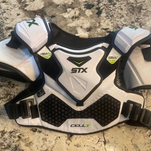 Used XL STX Cell V Shoulder Pads