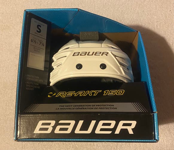 Bauer Re Akt 150 Hockey Helmet Senior Small White New