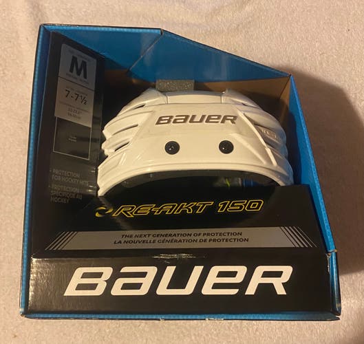 Bauer Re Akt 150 Hockey Helmet Senior Medium White New