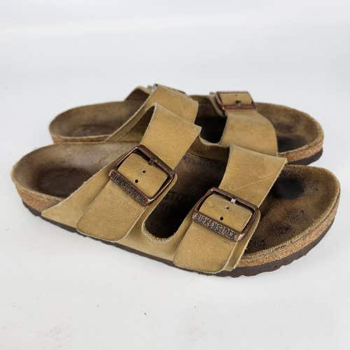 Birkenstock Arizona Women’s Size 38 / 7 Tan Leather Slide Sandal Shoe