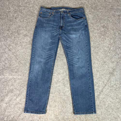 Levis Mens Jeans 34x30 Blue Denim Pant Straight Relaxed Medium Wash Mid Rise 559