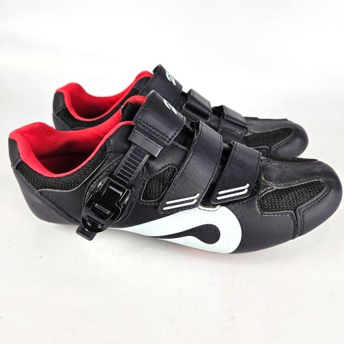 Peloton Cycling Shoes Black Unisex Size 42 Men 9 Woman 11 w/ Cleats Clean