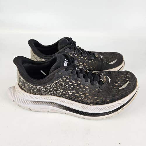 Hoka One One Kawana Womens Size 7 B Black White Athletic Running Sneakers Shoe