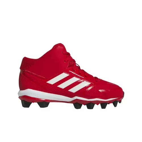 New Adidas Icon 8 Mid Md Cleats Red Sz 08