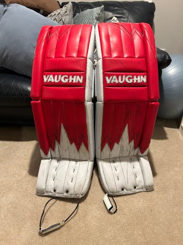 Used  Vaughn Pro Stock Velocity V9 Goalie Leg Pads