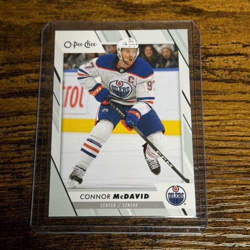 Connor McDavid Edmonton Oilers 2023-24 NHL Hockey O Pee Chee Base Set Card #1