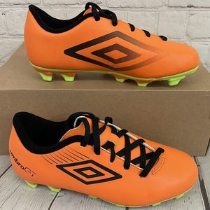 Umbro GT 2 Shield FG JNR Youth Soccer Cleats Neon Orange Black Neon Green US 1.5