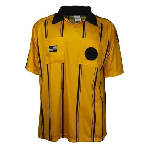 Official Sports Intl Adult Unisex USSF Economy Soccer Referee Polo Jersey NWT