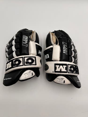 Lightly Used Retro CCM Pro Tacks 14" Pro Stock Gloves