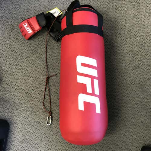Used Ufc Youth Bag + Gloves Lg Xl