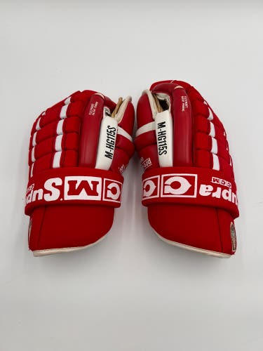 New Detroit Red Wings Niklas Lindstrom CCM 14" Pro Stock Gloves