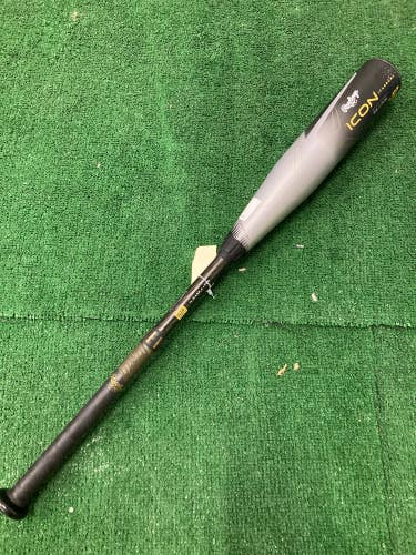 CRACKEDUsed 2023 Rawlings ICON Bat USABat Certified (-12) Composite 18 oz 30"