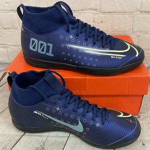 Nike JR Superfly 7 Academy MDS IC Youth Indoor Soccer Shoes Blue Void US 5.5Y