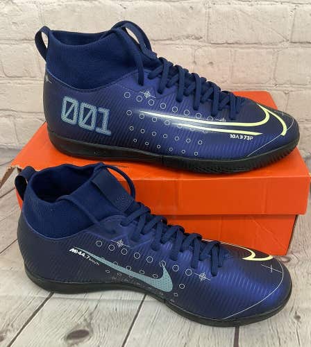 Nike JR Superfly 7 Academy MDS IC Youth Indoor Soccer Shoes Blue Void US 5.5Y