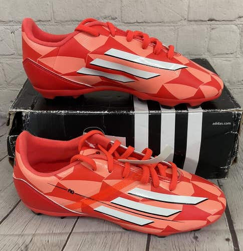 Adidas M25921 F10 FG Women's Soccer Cleats Solar Red Core White US Size 5
