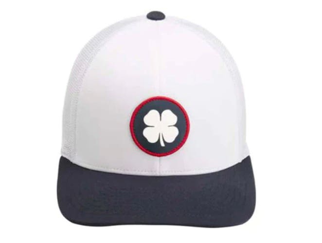NEW Black Clover Live Lucky Liberty HD Patch White/Navy Adjustable Golf Hat/Cap