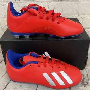Adidas BB9379 X 18.4 FxG J Youth Soccer Cleats Active Red Silver Blue US 12K