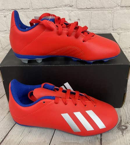 Adidas BB9379 X 18.4 FxG J Youth Soccer Cleats Active Red Silver Blue US 12K