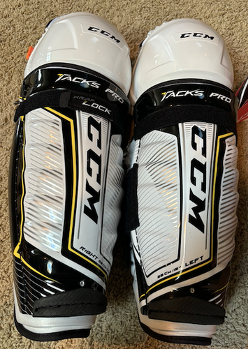 New Senior Pro Stock CCM Tacks 15" Shin Pads