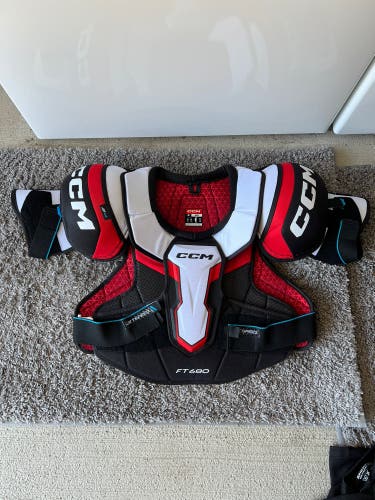 Large CCM Jetspeed FT680 Shoulder Pads + Medium Elbow Pads