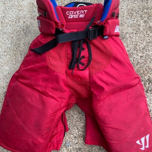 Warrior Covert QRE20 Pro Stock Hockey Pants Medium Red 3790