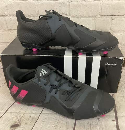 Adidas AF4084 Ace 16+ TKRZ Men's Soccer Cleats Core Black Pink Grey US Size 7.5